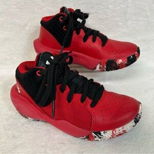 Under Armour Kids Boys Sneakers Size 12 Red Jet 21 High Top Basketball Athletic
